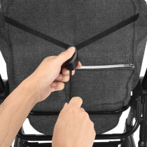 Teknum 3 in 1 Pram Stroller and Diaper Bag Bundle - Space Grey