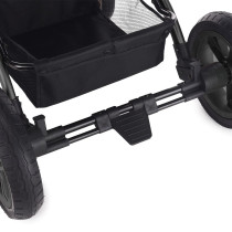 Teknum 3 in 1 Pram Stroller and Diaper Bag Bundle - Space Grey