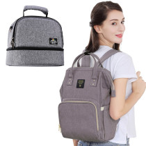 Sunveno Mamma Diaper & Breast Pump Bottle Bag Set - Grey