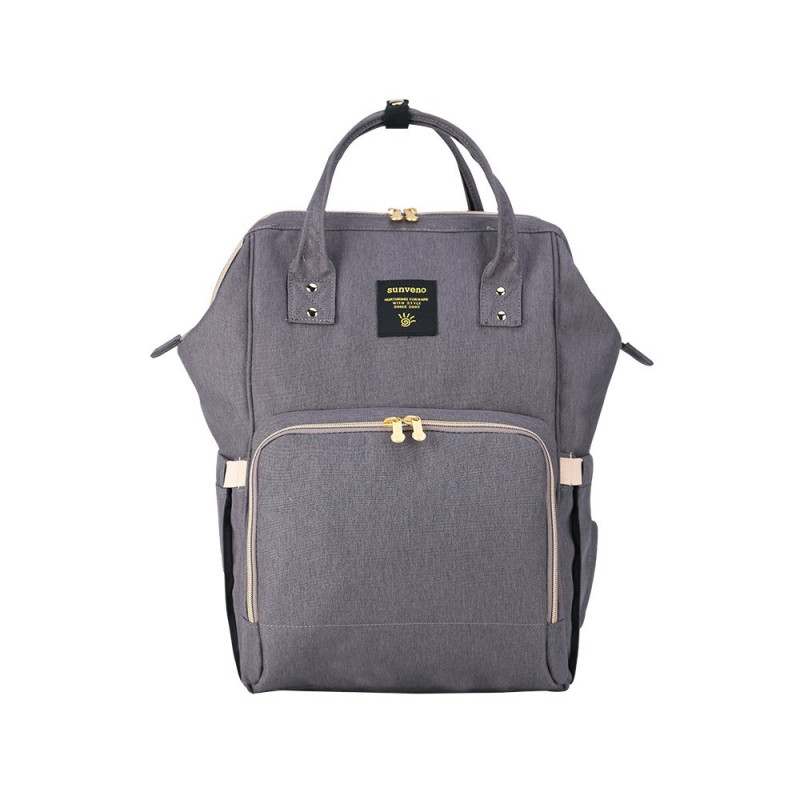 Sunveno Mamma Diaper & Breast Pump Bottle Bag Set - Grey
