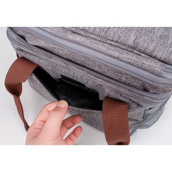 Little Story Insulated Lunch/Bottle Bag, Grey