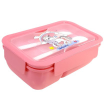 Eazy Kids Unicorn Snack Box wt Spoon & Fork - Beauty