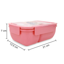 Eazy Kids Unicorn Snack Box wt Spoon & Fork - Beauty