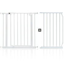 Baby Safe - Metal Safety Gate w/t 45cm Extension - White