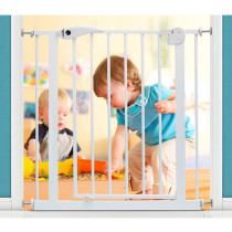 Baby Safe - Metal Safety Gate w/t 45cm Extension - White