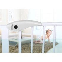 Baby Safe - Metal Safety Gate w/t 45cm Extension - White