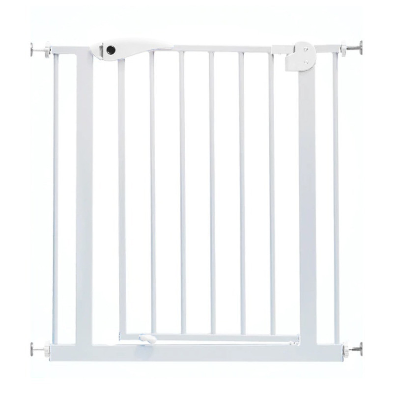 Baby Safe - Metal Safety Gate w/t 30 cm + 45 cm Extension - White