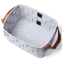 Little Story Multipurpose/Laundry Caddy Basket Felt, Grey