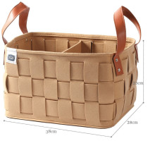 Little Story Multipurpose/Laundry Caddy Basket Felt - Khaki