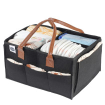 Little Story Diaper Caddy+Pouch-Medium-Black