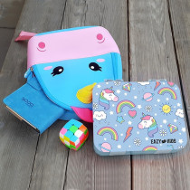 Eazy Kids 4 Compartment Bento Lunch Box - Unicorn Blue For All ages, Unisex (EZ_4COMLB_UNBU)