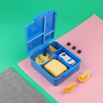 Eazy Kids Jumbo Bento Lunch Box w/t Insulated Jar - Blue For All ages, Unisex (EZ_JBBELB_ASBU)