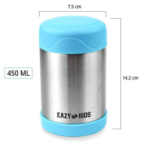Eazy Kids Jumbo Insulated Jar 450 ML- Blue For All Ages, Unisex (EZ_JBFJ_BU)