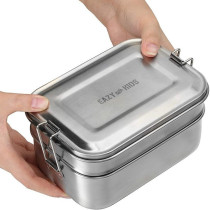 Eazy Kids Bento Steel Lunch Box - XL For All Ages, Unisex (EZ_SSLB_SI)