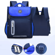 Eazy Kids Ergonomic School Bag-Blue For 3Years+, Unisex (EZ_SB16_BU)