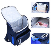 Eazy Kids Ergonomic School Bag-Blue For 3Years+, Unisex (EZ_SB16_BU)