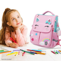 Eazy Kids 3D Unicorn School Bag-Pink For 3Years+, Unisex (EZ_SB20_PI)