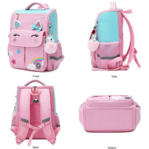 Eazy Kids 3D Unicorn School Bag-Pink For 3Years+, Unisex (EZ_SB20_PI)