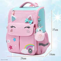 Eazy Kids 3D Unicorn School Bag-Pink For 3Years+, Unisex (EZ_SB20_PI)
