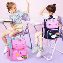 Eazy Kids 3D Unicorn Fashion School Bag-Blue For 3Years+, Unisex (EZ_SB21_BU)