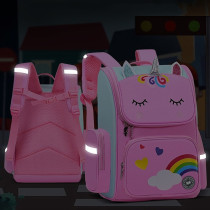 Eazy Kids 3D Unicorn Fashion School Bag-Pink For 3Years+, Unisex (EZ_SB21_PI)