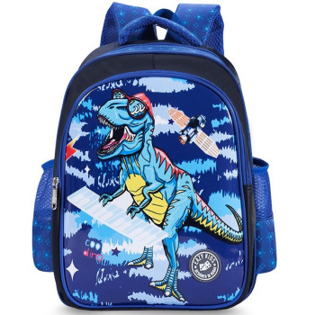 Eazy Kids T-Rex School Bag-Blue For 3Years+, Unisex (EZ_SB37_BUDI)