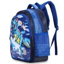 Eazy Kids T-Rex School Bag-Blue For 3Years+, Unisex (EZ_SB37_BUDI)