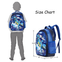 Eazy Kids T-Rex School Bag-Blue For 3Years+, Unisex (EZ_SB37_BUDI)