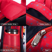 Eazy Kids Astronaut School Bag-Red For 3Years+, Unisex (EZ_SB37_RDMA)