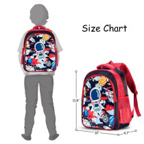 Eazy Kids Astronaut School Bag-Red For 3Years+, Unisex (EZ_SB37_RDMA)