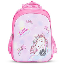 Eazy Kids Princess Unicorn School Bag-Pink For 3Years+, Unisex (EZ_SB37_PIUN)