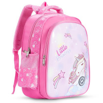 Eazy Kids Princess Unicorn School Bag-Pink For 3Years+, Unisex (EZ_SB37_PIUN)