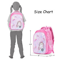 Eazy Kids Princess Unicorn School Bag-Pink For 3Years+, Unisex (EZ_SB37_PIUN)