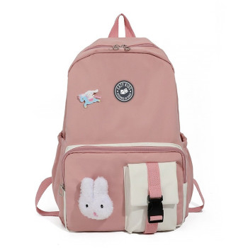 Eazy Kids Vogue School Bag-Pink For 3Years+, Unisex (EZ_SB48_IV)