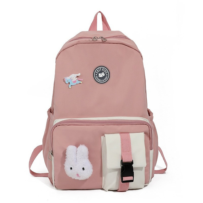 Eazy Kids Vogue School Bag-Pink For 3Years+, Unisex (EZ_SB48_IV)