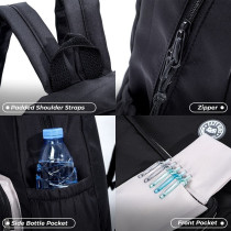 Eazy Kids Vogue School Bag-Black For 3Years+, Unisex (EZ_SB48_BK)