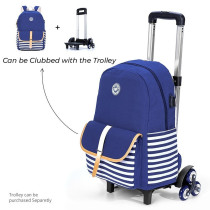 Eazy Kids Classic School Bag-Blue For 3Years+, Unisex (EZ_SB49_BU)