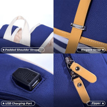 Eazy Kids Classic School Bag-Blue For 3Years+, Unisex (EZ_SB49_BU)