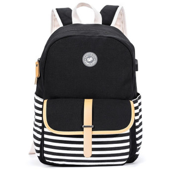Eazy Kids Classic School Bag-Black For 3Years+, Unisex (EZ_SB49_BK)