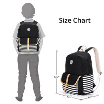 Eazy Kids Classic School Bag-Black For 3Years+, Unisex (EZ_SB49_BK)