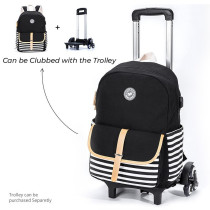 Eazy Kids Classic School Bag-Black For 3Years+, Unisex (EZ_SB49_BK)