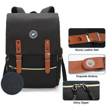 Eazy Kids School Bag-Black For 10Years+, Unisex (EZ_SB50_BK)