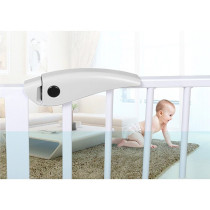 Baby Safe Safety Gate with LED Light For 0-3Years, Unisex (BS_LLG_WH)