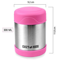 Eazy Kids Jumbo Insulated Jar 300 ML - Pink For All Ages, Unisex (EZ_JBFJ_PI300)