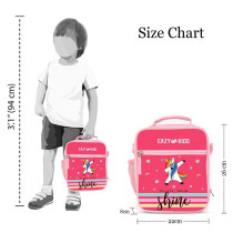 Eazy Kids Bento Boxes wt Insulated Lunch Bag Combo- Unicorn Pink For All ages, Unisex (EZ_CBLB01_PI)