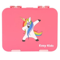 Eazy Kids Bento Boxes wt Insulated Lunch Bag Combo- Unicorn Pink For All ages, Unisex (EZ_CBLB01_PI)