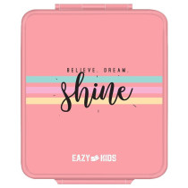 Eazy Kids Bento Boxes wt Insulated Lunch Bag combo - Shine Unicorn Pink For All ages, Unisex (EZ_CBLB02_PI)