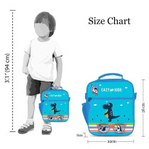 Eazy Kids Bento Boxes wt Insulated Lunch Bag Combo- Baby Astronaut Blue For All ages, Unisex (EZ_CBLB05_BU)