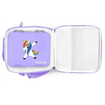 Eazy Kids Bento Boxes wt Insulated Lunch Bag Combo- Unicorn Purple For All ages, Unisex (EZ_CBLB01_PU)