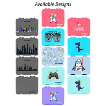 Eazy Kids Bento Boxes wt Insulated Lunch Bag Combo- Unicorn Purple For All ages, Unisex (EZ_CBLB01_PU)